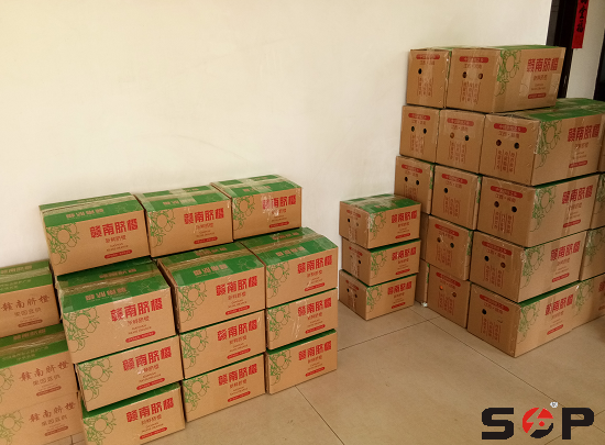 SOP員工打包的臍橙